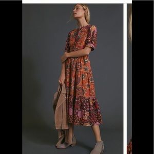 Vickie Tiered Maxi Dress Medium